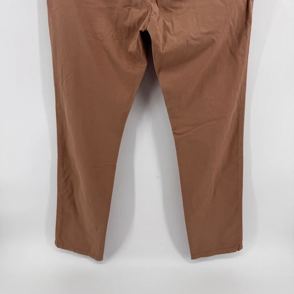 Mugsy Belmonts Chino‎ Pants Mens 35x32 Brown Stretch Cotton Blend K6PNBG